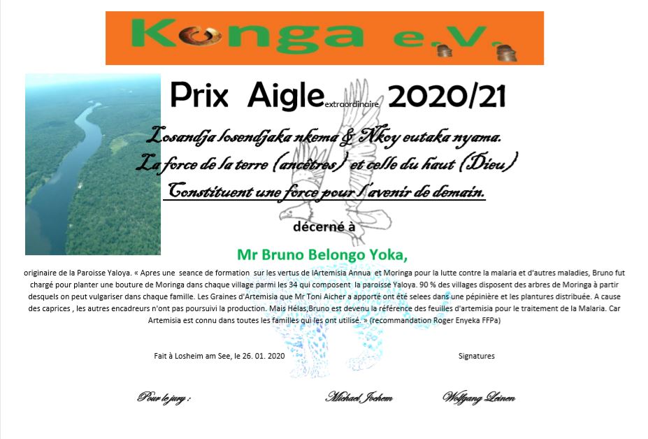 Certificat Prix Aigle 2020/21