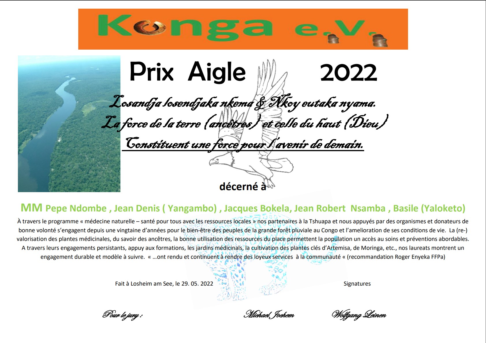 Certificat Prix Aigle 2020/21