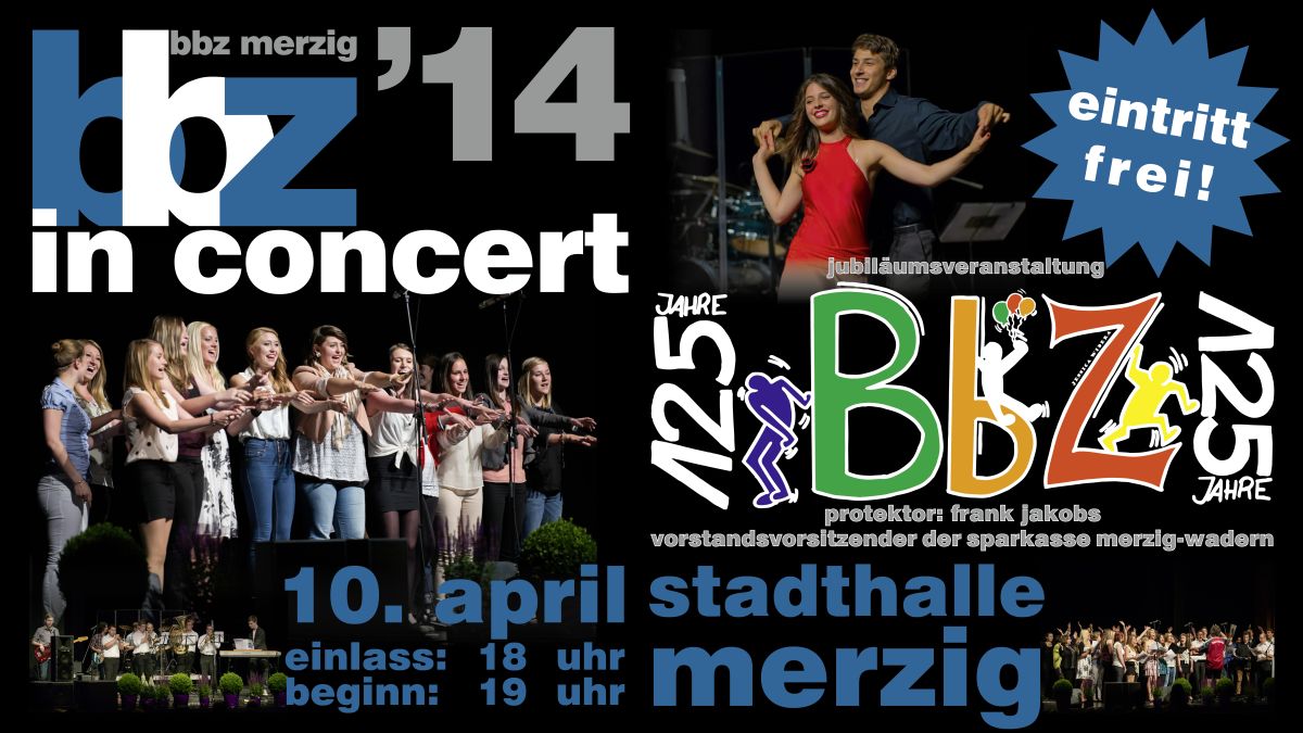 bbz in concert '14 - Plakat